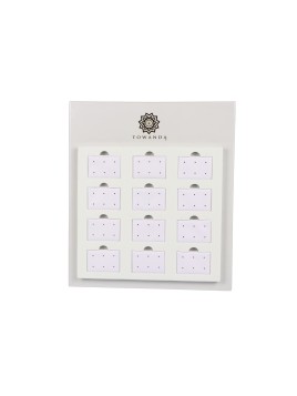 Expositor Pendientes de Presión Plata 36 Pares para joyerías