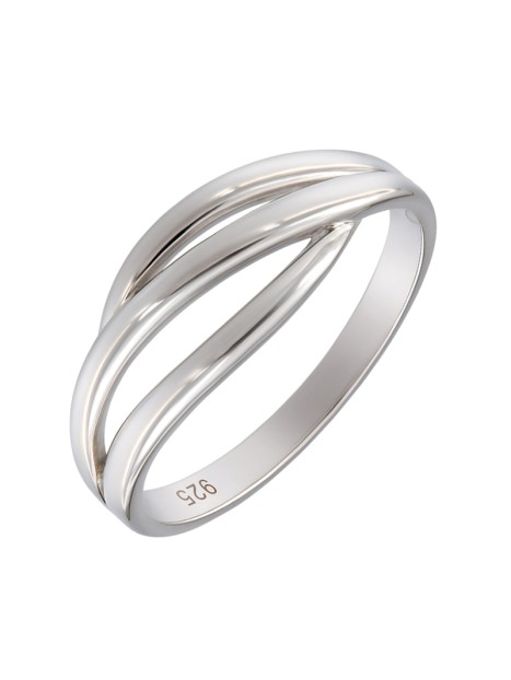 Anillo de Plata de Triple Onda en Plata 925