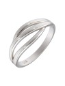 Anillo de Plata de Triple Onda en Plata 925