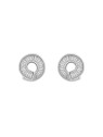 Pendientes plata espiral con circonitas blancas