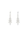Pendientes plata espiga con circonitas blancas