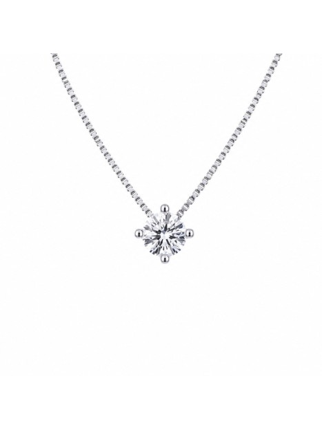 Gargantilla de diamante de laboratorio en plata 0,34 ct 4,50 mm