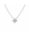 Gargantilla diamante de laboratorio en plata 0,45 ct 5,00 mm
