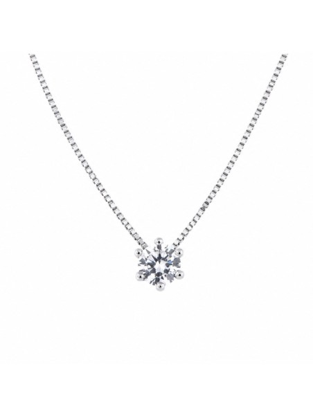 Gargantilla diamante de laboratorio en plata 0,34 ct 4,50 mm