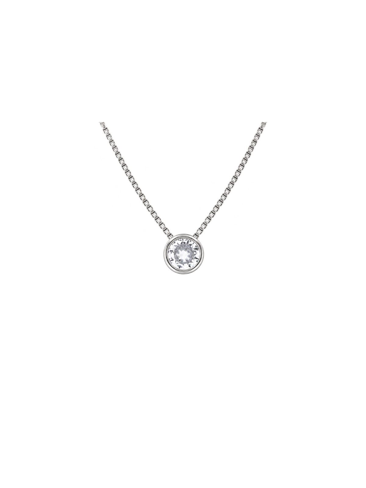Gargantilla diamante de laboratorio en plata 0,24 ct 4,00 mm