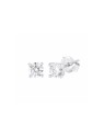 Pendientes de diamantes en plata 0,30 ct 3,50 mm