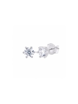 Pendientes de diamantes en plata 0,30 ct 3,50 mm