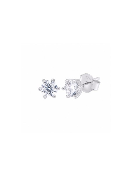 Pendientes de diamantes en plata 0,30 ct 3,50 mm