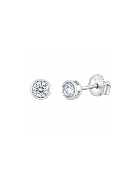 Pendientes de diamantes en plata 0,20 ct 3,00 mm