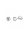 Pendientes de diamantes en plata 0,20 ct 3,00 mm