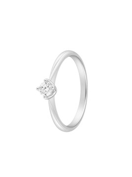 Anillo diamante de laboratorio en plata 0,24 ct 4,00 mm
