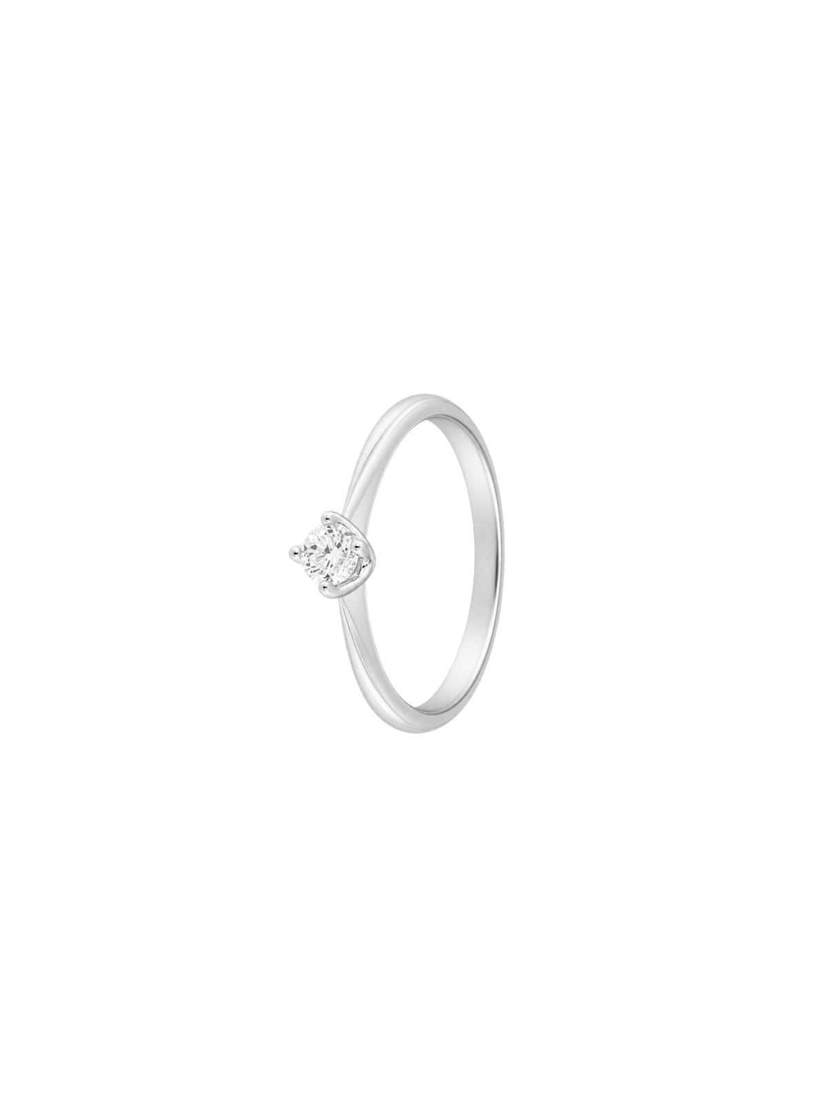 Anillo diamante de laboratorio en plata 0,24 ct 4,00 mm