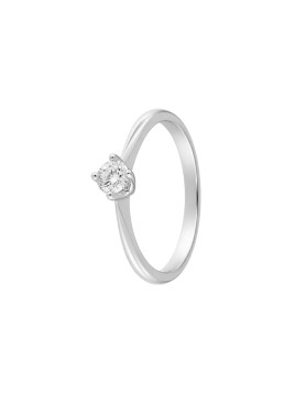 Anillo diamante de laboratorio en plata 0,34 ct 4,50 mm