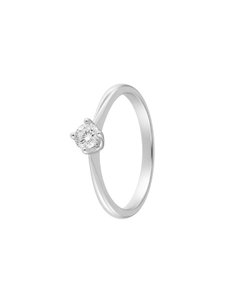 Anillo diamante de laboratorio en plata 0,34 ct 4,50 mm