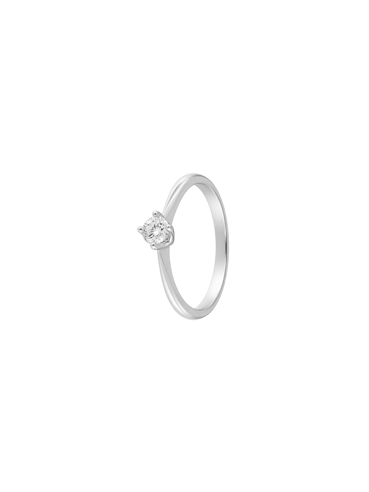 Anillo diamante de laboratorio en plata 0,34 ct 4,50 mm