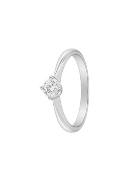 Anillo diamante de laboratorio en plata 0,45 ct 5,00 mm