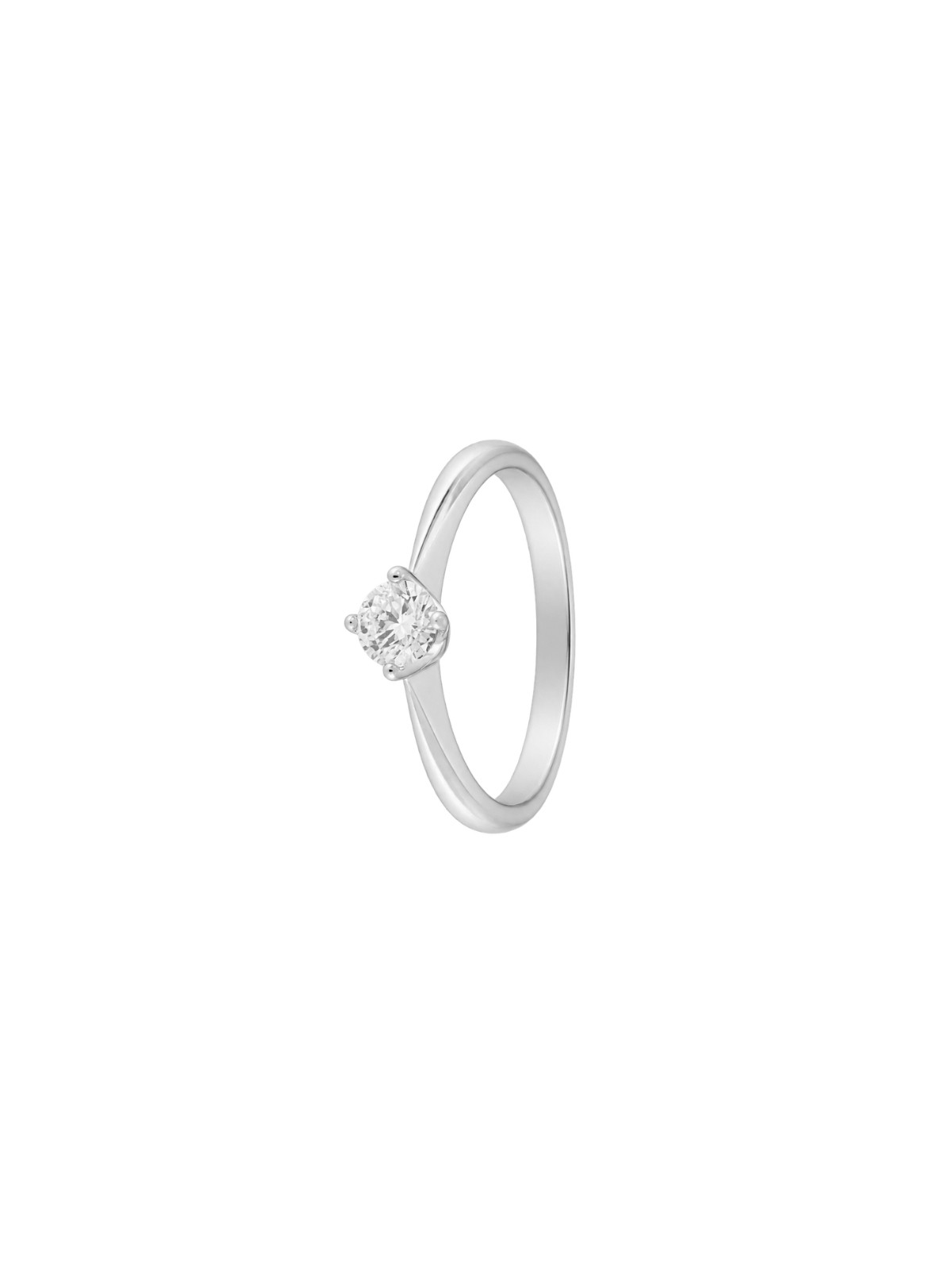 Anillo diamante de laboratorio en plata 0,45 ct 5,00 mm