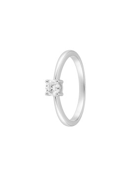 Anillo diamante de laboratorio en plata 0,34 ct 4,50 mm