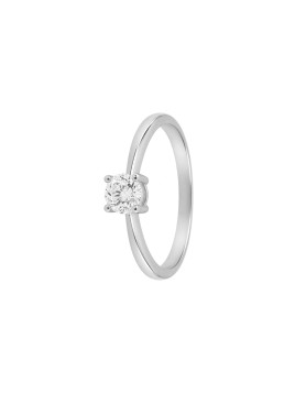 Anillo diamante de laboratorio en plata 0,45 ct 5,00 mm