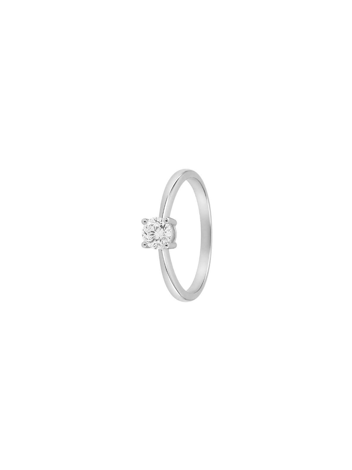 Anillo diamante de laboratorio en plata 0,45 ct 5,00 mm