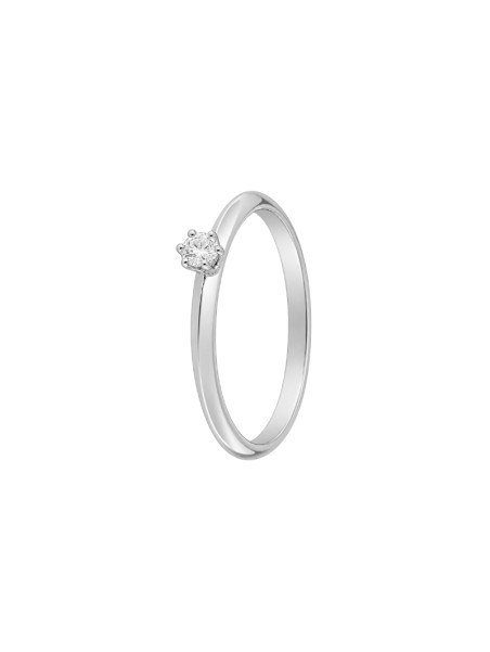 Anillo diamante de laboratorio en plata 0,15 ct 3,50 mm