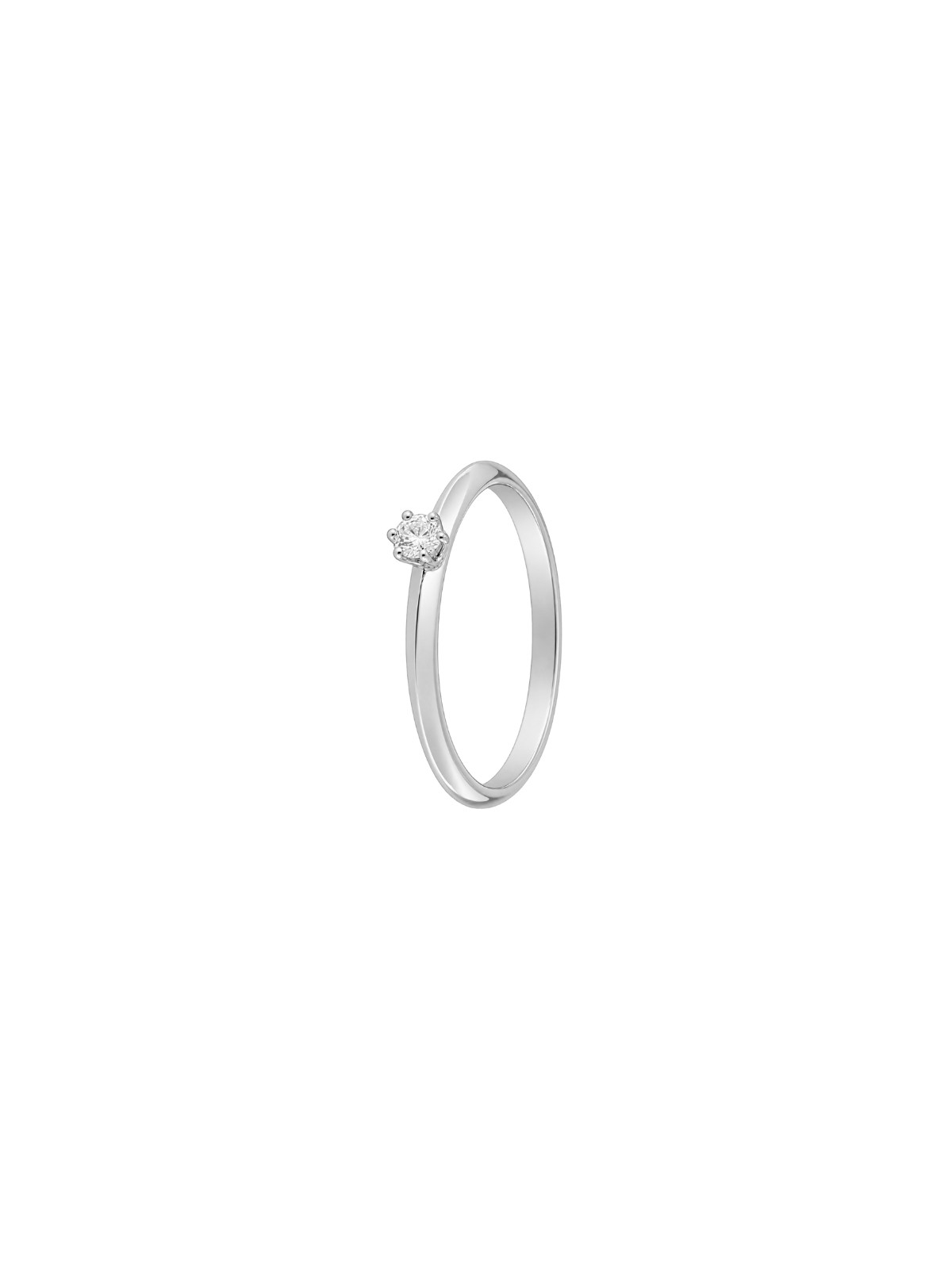 Anillo diamante de laboratorio en plata 0,15 ct 3,50 mm