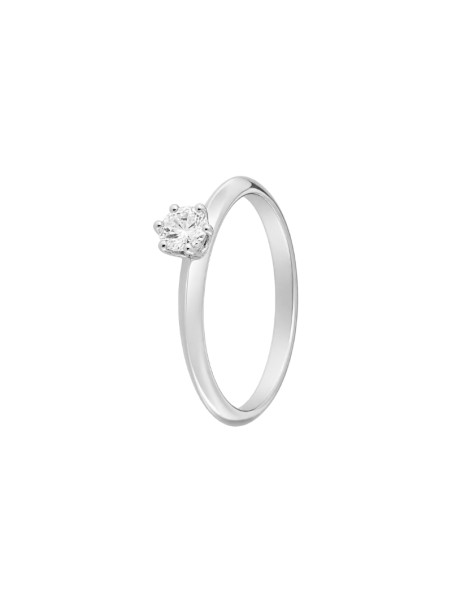 Anillo diamante de laboratorio en plata 0,24 ct 4,00 mm