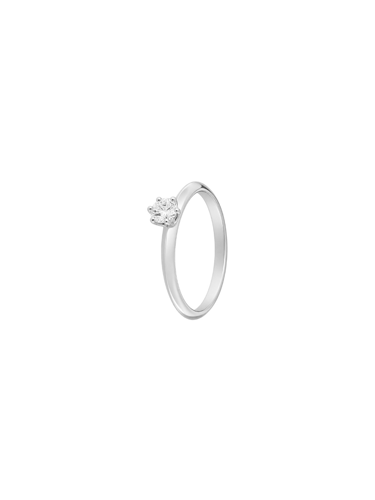 Anillo diamante de laboratorio en plata 0,24 ct 4,00 mm