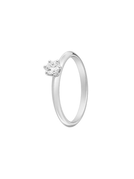 Anillo diamante de laboratorio en plata 0,34 ct 4,50 mm