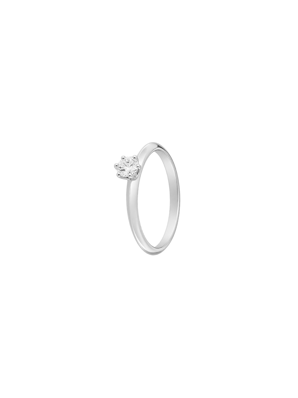 Anillo diamante de laboratorio en plata 0,34 ct 4,50 mm