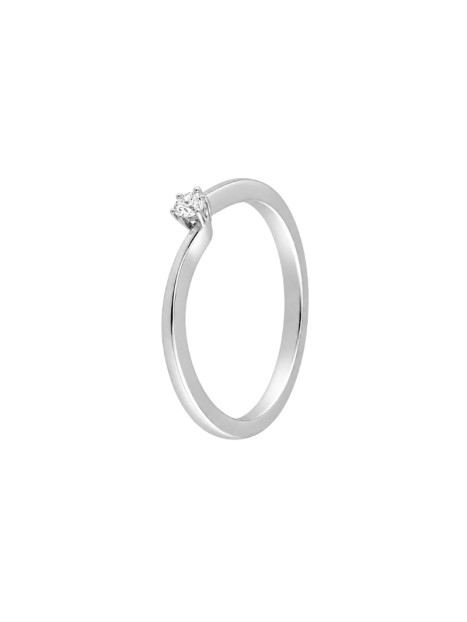 Anillo diamante de laboratorio en plata 0,10 ct 3,00 mm