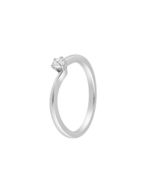 Anillo diamante de laboratorio en plata 0,15 ct 3,50 mm