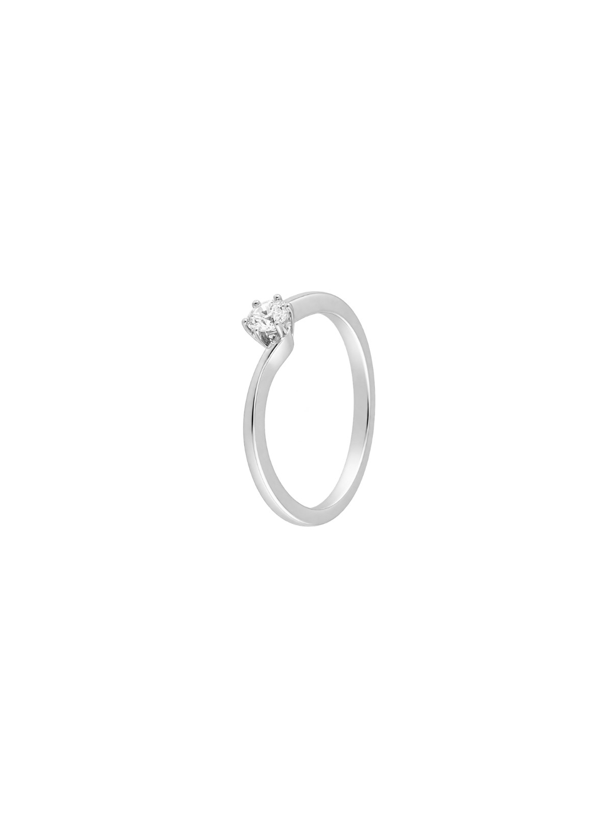 Anillo diamante de laboratorio en plata 0,24 ct 4,00 mm
