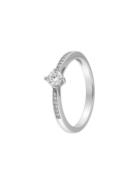 Anillo diamante de laboratorio en plata con 13 diamantes 0,30 ct