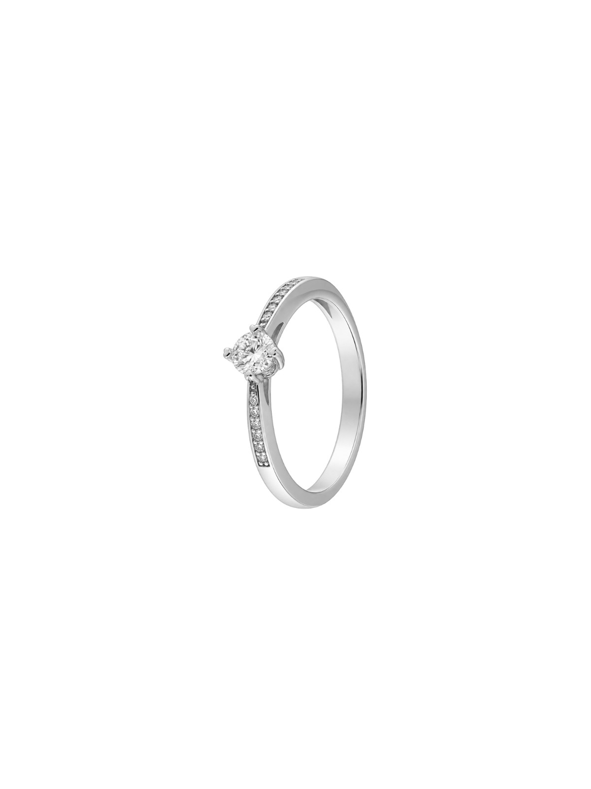 Anillo diamante de laboratorio en plata con 13 diamantes 0,30 ct