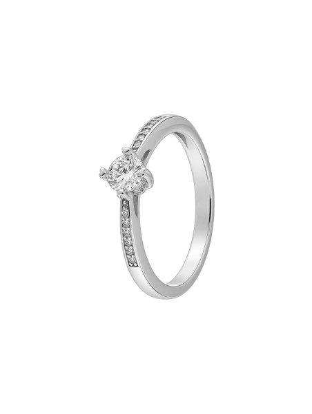 Anillo diamante de laboratorio en plata con 13 diamantes 0,55 ct