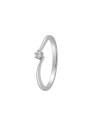 Anillo diamante de laboratorio en plata con 17 diamantes 0,17 ct