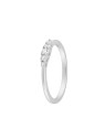 Anillo diamante de laboratorio en plata talla redonda color G VS