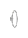 Anillo diamante de laboratorio en plata 925 con diamante de corte brillante de 0,20 ct, pureza VS y color G