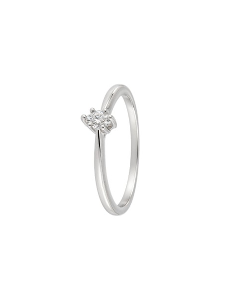 Anillo diamante de laboratorio en plata 925 de 0,10 ct