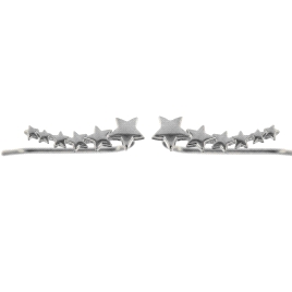 <p>Pendiente Estrella Liso en todo su alrededor en Plata de Primera Ley. </p>
<ul>
<li><strong>Material: </strong>Plata de Ley 9