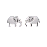 <p>Pendientes elefante con circonitas en plata de ley.</p>