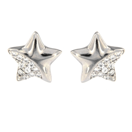 <p>Pendientes estrella con preciosas piedras de circonitas blancas.</p>