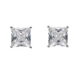 <p>Pendientes de presión con circonita </p>\n<p>7 mm</p>