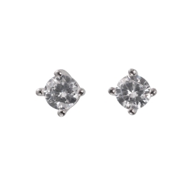 <p>Pendientes de presión con circonita </p>\n<p>3 mm</p>