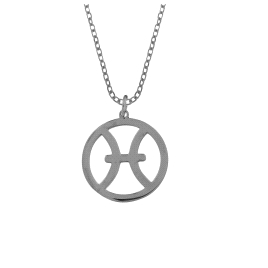 Colgante Signo del Zodiaco en Plata - Piscis