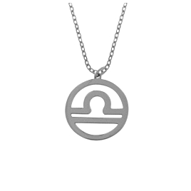 Colgante Signo del Zodiaco en Plata - Libra