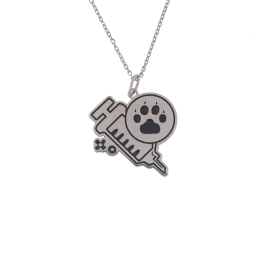 Colgante de Plata Profesiones. Veterinario