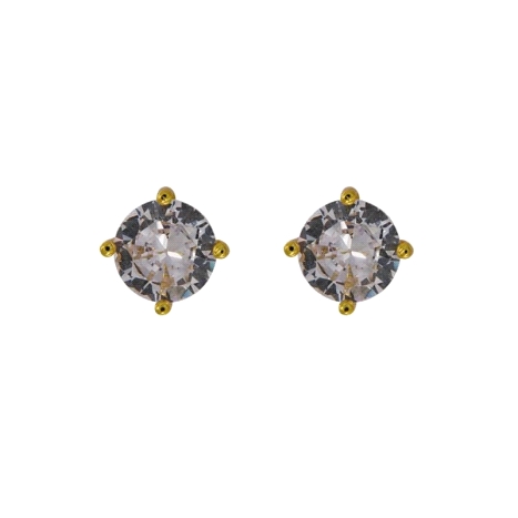 <p>Pendientes de presión con circonita </p>\n<p>6 mm</p>