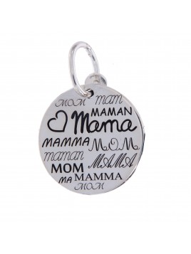 Colgante de Plata “Mamá” en Diferentes Idiomas – Amor Universal
